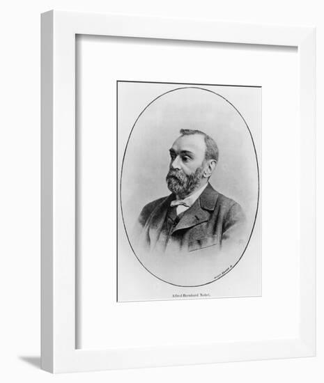 Alfred Nobel Illustration from "La Revue Illustree," 1902-null-Framed Premium Giclee Print