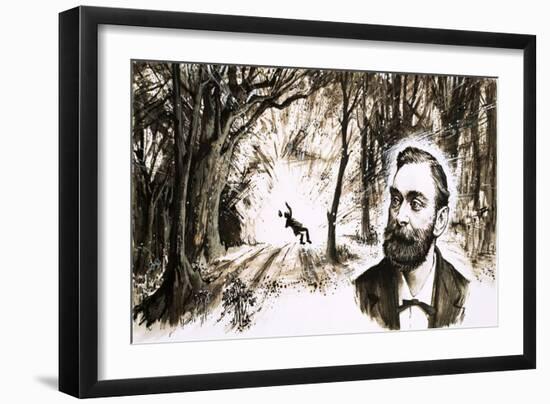 Alfred Nobel Lost His Youngest Brother in a Titanic Explosion-null-Framed Giclee Print