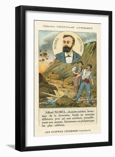 Alfred Nobel, Swedish Chemist and Industrialis Who Invented Dynamite-null-Framed Giclee Print