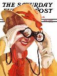"Racing Spectator," Saturday Evening Post Cover, August 21, 1937-Alfred Panepinto-Giclee Print