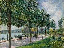 River Landscape, 1890-Alfred Sisley-Mounted Giclee Print