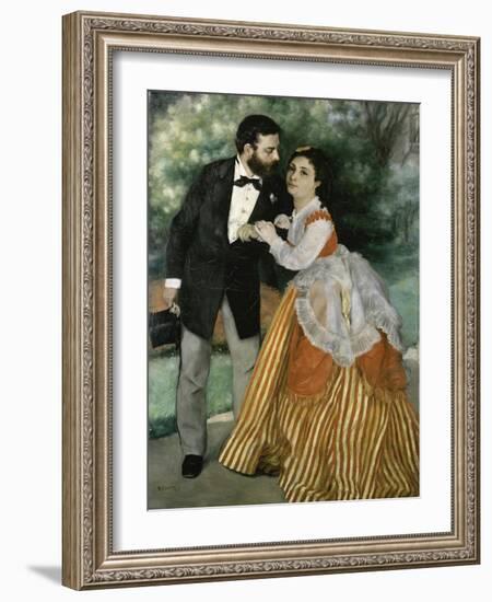 Alfred Sisley and His Wife-Pierre-Auguste Renoir-Framed Giclee Print