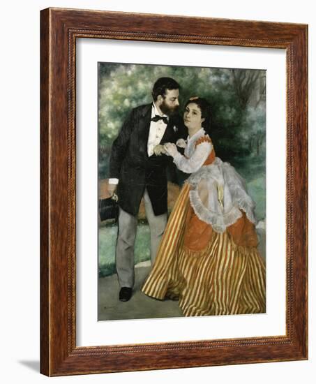 Alfred Sisley and His Wife-Pierre-Auguste Renoir-Framed Giclee Print