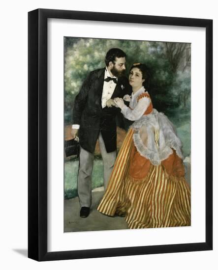 Alfred Sisley and His Wife-Pierre-Auguste Renoir-Framed Giclee Print