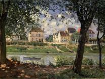 River Landscape, 1890-Alfred Sisley-Mounted Giclee Print
