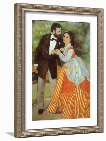 Alfred Sisley-Pierre-Auguste Renoir-Framed Art Print