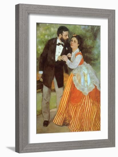 Alfred Sisley-Pierre-Auguste Renoir-Framed Art Print