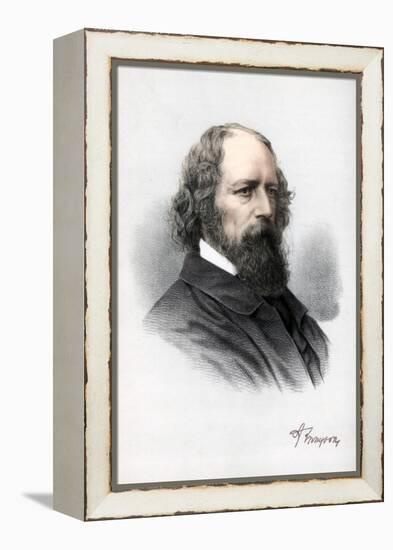 Alfred Tennyson, 1st Baron Tennyson, English Poet, C1890-Petter & Galpin Cassell-Framed Premier Image Canvas