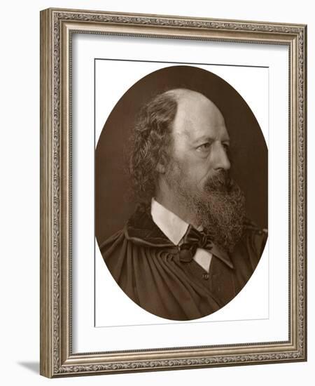 Alfred Tennyson, Dcl, Frs, English Poet Laureate, 1883-Lock & Whitfield-Framed Photographic Print