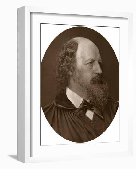 Alfred Tennyson, Dcl, Frs, English Poet Laureate, 1883-Lock & Whitfield-Framed Photographic Print