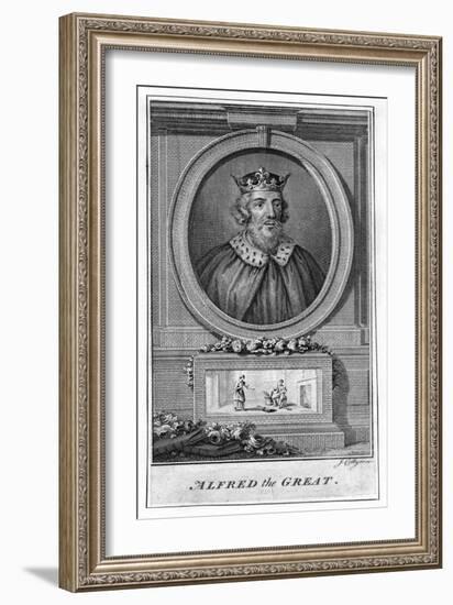 Alfred the Great, (18th Centur)-J Collyer-Framed Giclee Print