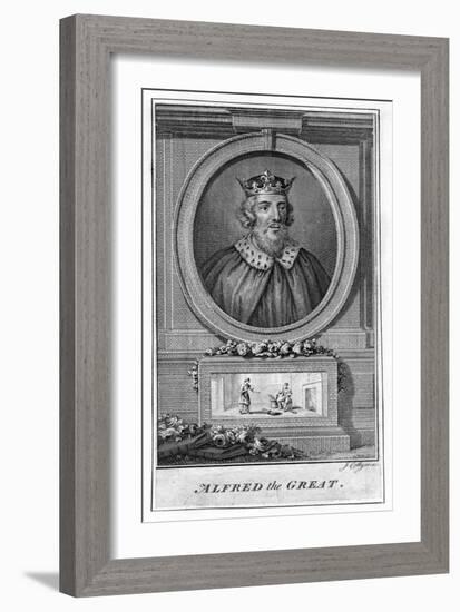 Alfred the Great, (18th Centur)-J Collyer-Framed Giclee Print