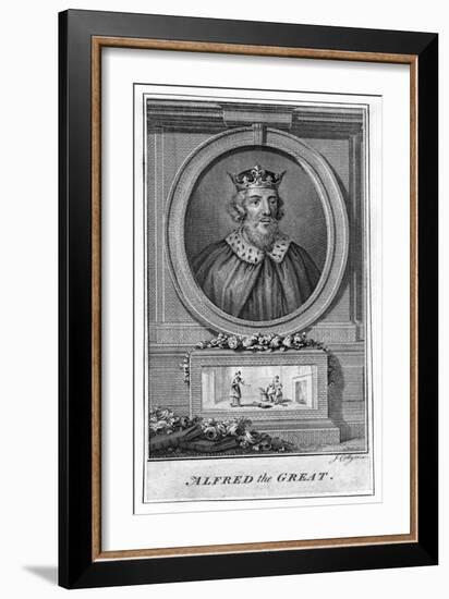 Alfred the Great, (18th Centur)-J Collyer-Framed Giclee Print