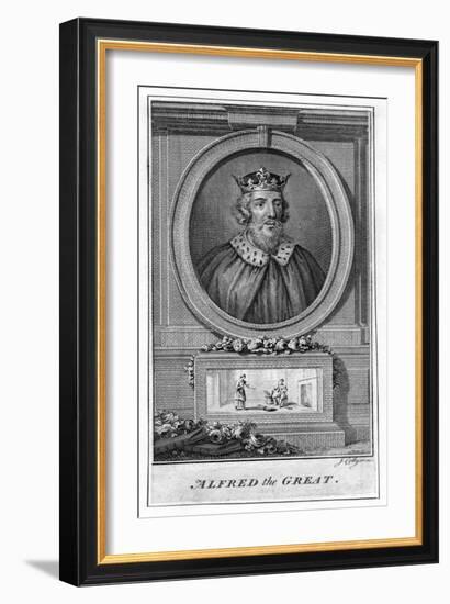 Alfred the Great, (18th Centur)-J Collyer-Framed Giclee Print