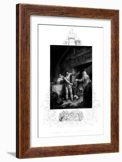 Alfred the Great in the Neatherd's Cottage, 9th Century Ad-J Rogers-Framed Giclee Print