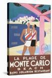 La Plage de Monte Carlo Beach-Alfred Tolmer-Art Print