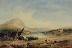 Lakeside View, 19Th Century (Oil on Canvas)-Alfred Vickers-Giclee Print