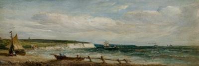 The Undercliff, Isle of Wight, 1866 (Oil on Paper & Panel)-Alfred Vickers-Giclee Print