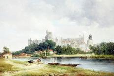 A View of Windsor Castle from the Brocas Meadows-Alfred Vickers-Giclee Print