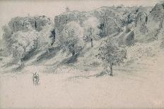 Landscape, 19th Century-Alfred Victor de Vigny-Framed Giclee Print