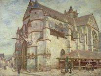 The Church at Moret, Frosty Weather, 1893-Alfred Victor Fournier-Mounted Giclee Print