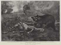 What Luck! Or, How I Killed My Bear-Alfred William Strutt-Giclee Print