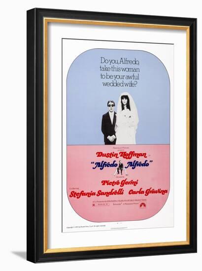 Alfredo, Alfredo, from Left: Dustin Hoffman, Stefania Sandrelli, 1972-null-Framed Premium Giclee Print