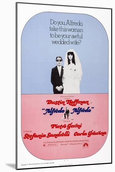 Alfredo, Alfredo, from Left: Dustin Hoffman, Stefania Sandrelli, 1972-null-Mounted Art Print