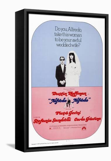 Alfredo, Alfredo, from Left: Dustin Hoffman, Stefania Sandrelli, 1972-null-Framed Stretched Canvas