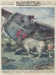 Umberto Nobile Flew the Airship "Norge" Over the North Pole in 1926-Alfredo Ortelli-Framed Art Print