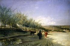 Harvesting Almonds, 1889-Alfredo Ricci-Mounted Giclee Print