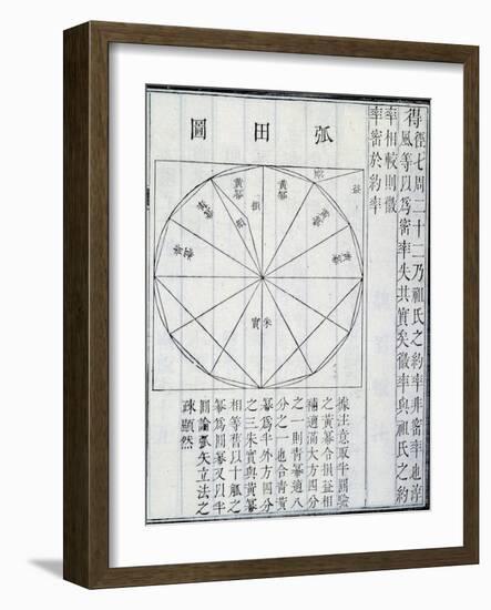 Algebra, illustration from 'The Nine Chapters on the Mathematical Art', by Jiuzhang Suànshù-Chinese School-Framed Giclee Print