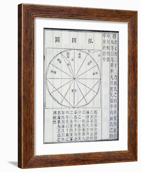 Algebra, illustration from 'The Nine Chapters on the Mathematical Art', by Jiuzhang Suànshù-Chinese School-Framed Giclee Print