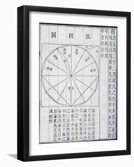 Algebra, illustration from 'The Nine Chapters on the Mathematical Art', by Jiuzhang Suànshù-Chinese School-Framed Giclee Print