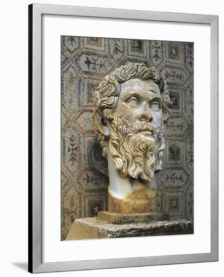 Algeria, Djemila, Colossal Head of the Emperor Septimius Severus-null-Framed Giclee Print