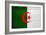 Algeria Flag Design with Wood Patterning - Flags of the World Series-Philippe Hugonnard-Framed Art Print