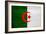 Algeria Flag Design with Wood Patterning - Flags of the World Series-Philippe Hugonnard-Framed Premium Giclee Print