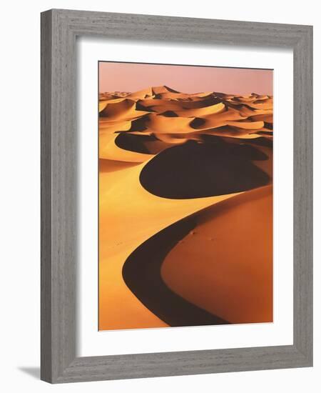 Algeria, Sahara, Great Western Erg, Oasis-Thonig-Framed Photographic Print