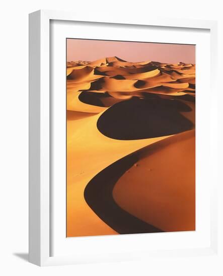 Algeria, Sahara, Great Western Erg, Oasis-Thonig-Framed Photographic Print