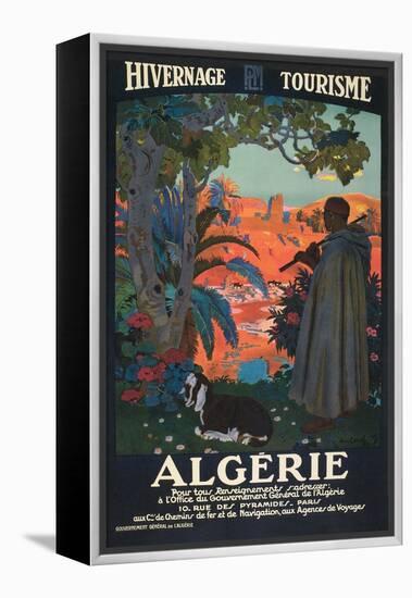 Algeria Travel Poster-null-Framed Stretched Canvas