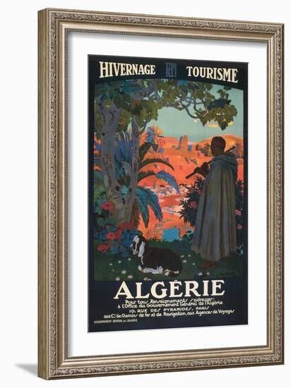 Algeria Travel Poster-null-Framed Art Print