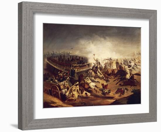 Algerian Counterattack at Constantine During Colonial Wars, November 1837-null-Framed Giclee Print