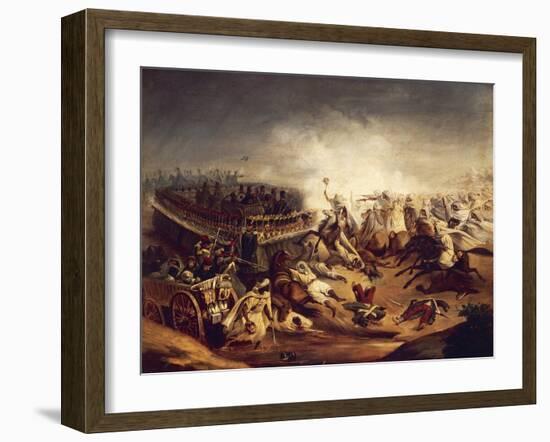 Algerian Counterattack at Constantine During Colonial Wars, November 1837-null-Framed Giclee Print