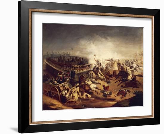 Algerian Counterattack at Constantine During Colonial Wars, November 1837-null-Framed Giclee Print