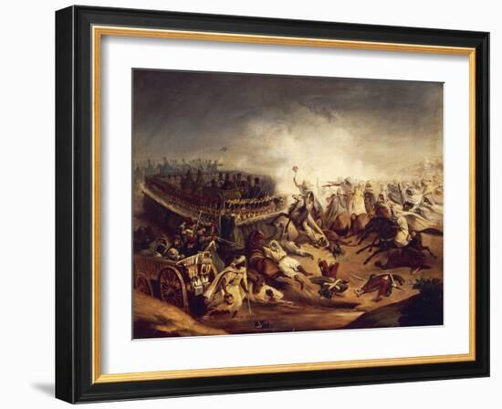 Algerian Counterattack at Constantine During Colonial Wars, November 1837-null-Framed Giclee Print