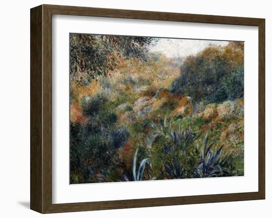 Algerian Landscape: the Ravine De La Femme Savage-Pierre-Auguste Renoir-Framed Art Print