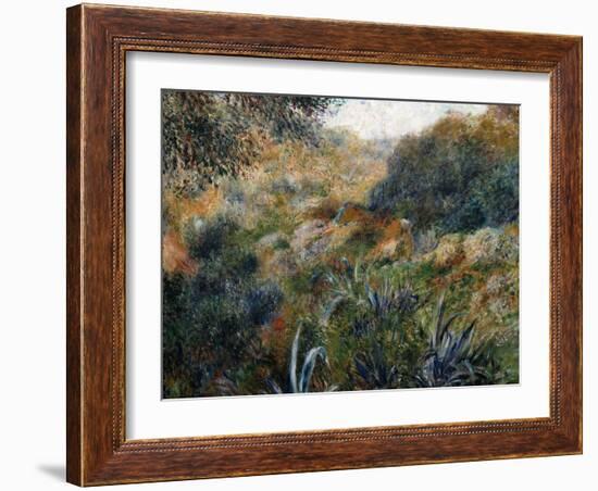 Algerian Landscape: the Ravine De La Femme Savage-Pierre-Auguste Renoir-Framed Art Print