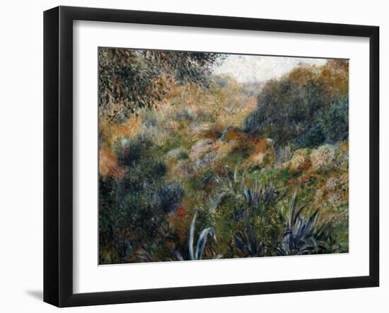 Algerian Landscape: the Ravine De La Femme Savage-Pierre-Auguste Renoir-Framed Art Print