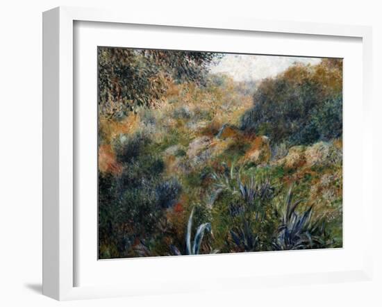 Algerian Landscape: the Ravine De La Femme Savage-Pierre-Auguste Renoir-Framed Art Print