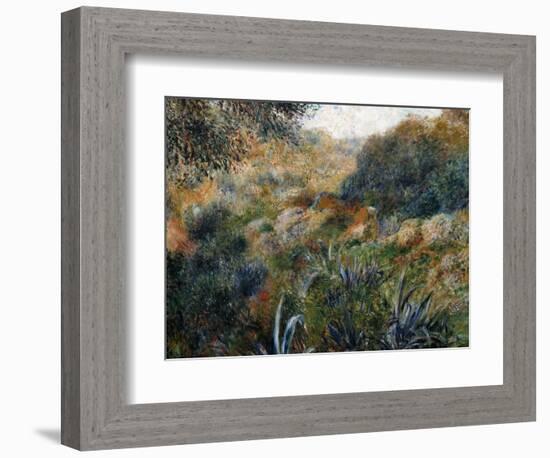 Algerian Landscape: the Ravine De La Femme Savage-Pierre-Auguste Renoir-Framed Premium Giclee Print